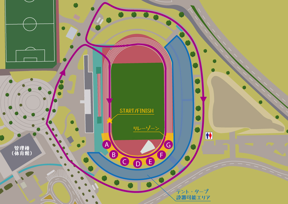 コースマップ・メイン会場拡大図