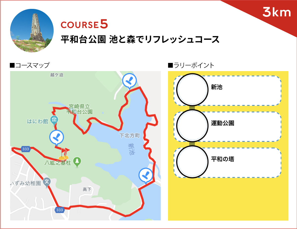 平和台公園 池と森でリフレッシュコース