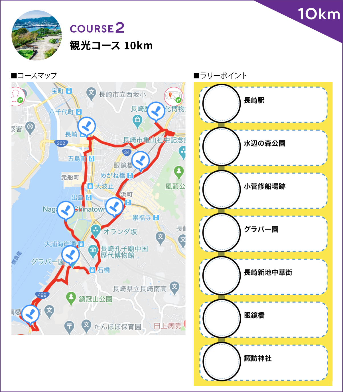 観光コース 10km